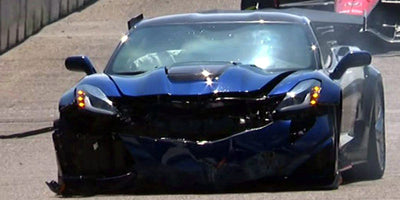 Corvette ZR1 Crash at Detroit IndyCar GP