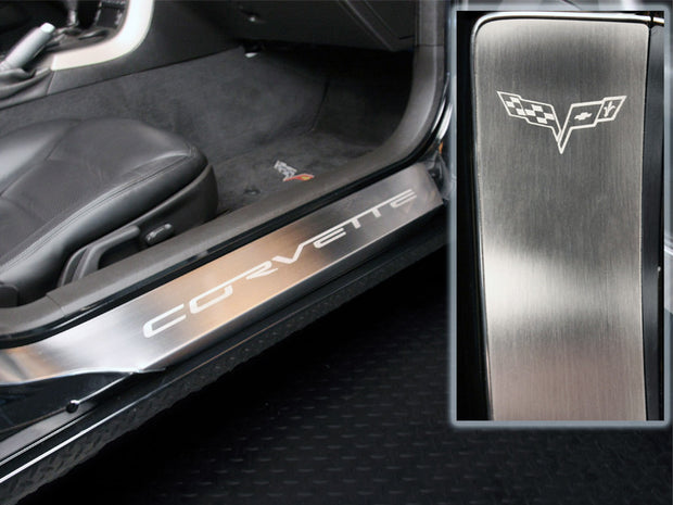 C6 Corvette American Car Craft Door Sill Guard - Corvette