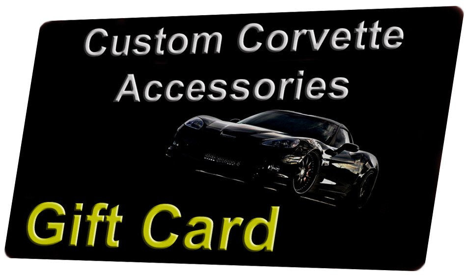 Custom Corvette Accessories Gift Cards