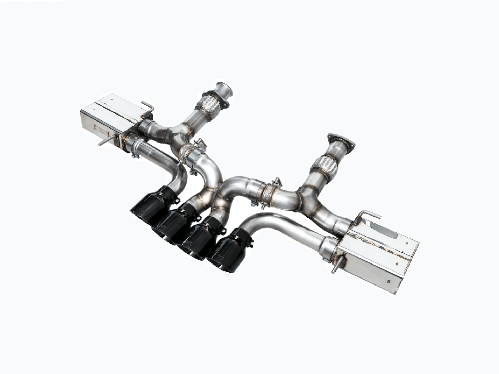 AWE Tuning exhaust systems installed on C6 C7 and C8 Corvette platforms