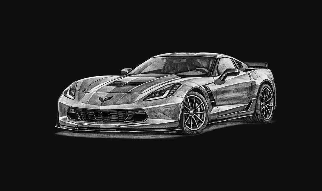 C7 Corvette Stingray, Grand Sport, Z06, and ZR1 guide image for the final front-engine Corvette era from 2014 to 2019