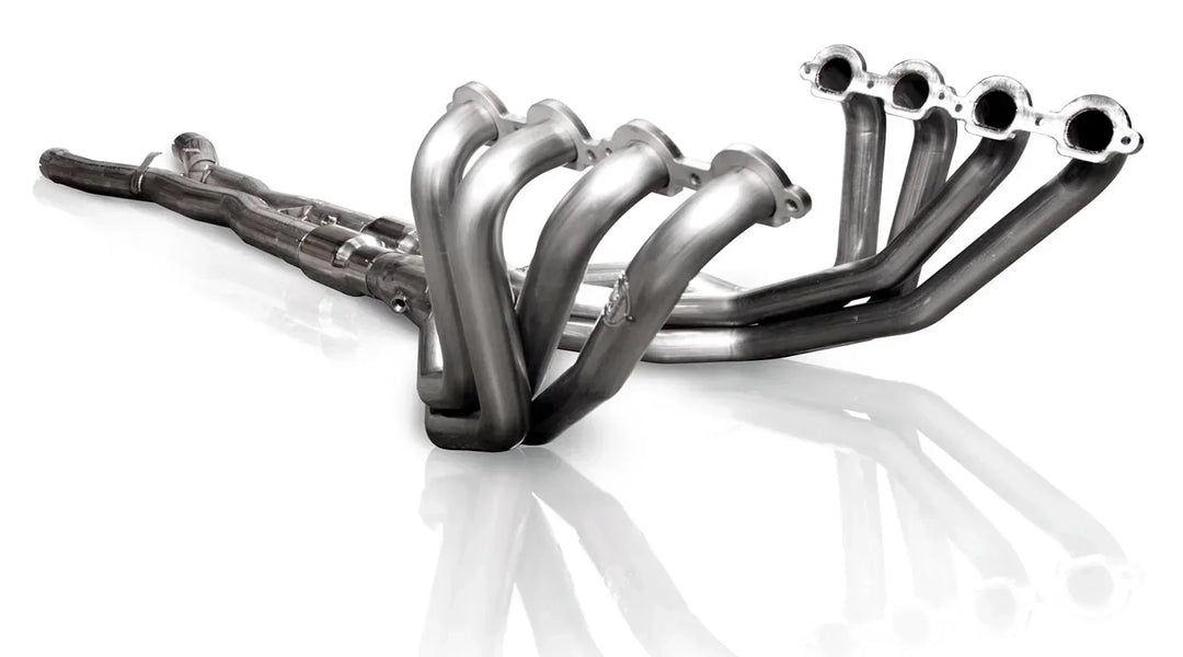 Corvette long tube headers comparison showing 1-3/4 inch vs 1-7/8 inch vs 2 inch primary tube sizing for C5 C6 C7 C8 generations