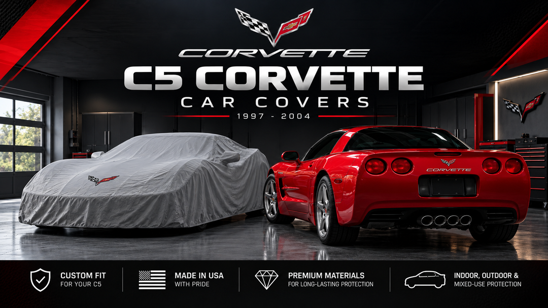 C5 Corvette car cover for 1997-2004 Coupe, Convertible, FRC and Z06 indoor and outdoor protection