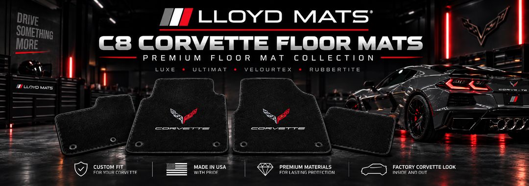 C8 Corvette floor mats by Lloyd Mats for 2020-2026 Corvettes