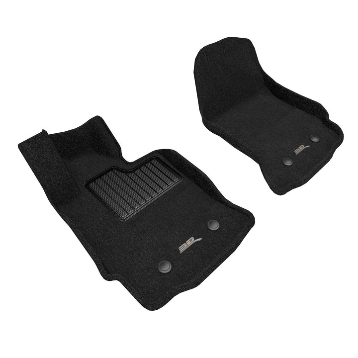 3D MAXpider Elegant black carpet floor liners for 2014-2019 C7 Corvette