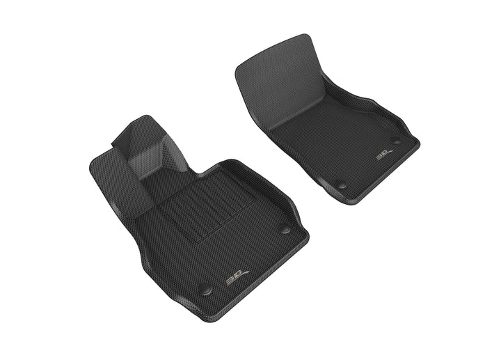 3D MAXpider KAGU black front floor liners for 2020-2026 C8 Corvette