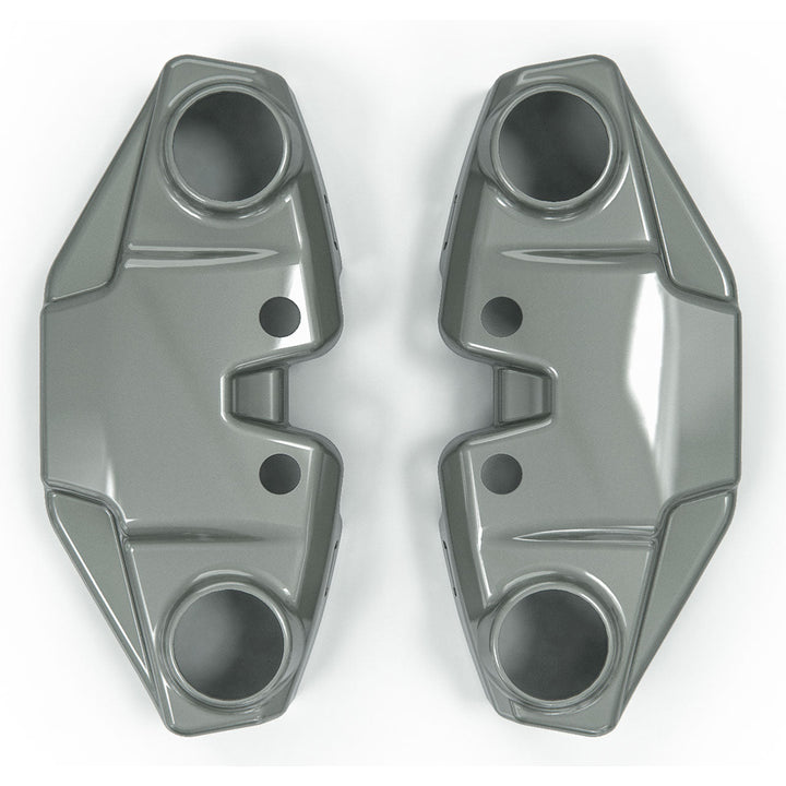 C8 Corvette ACS left and right e-brake caliper covers shown in gray