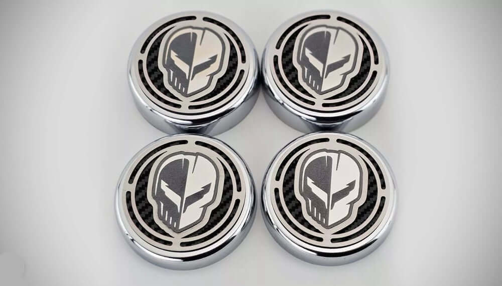 Black C8 Corvette Jake Fluid Caps