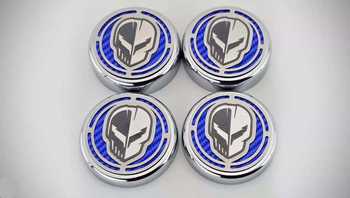 Blue C8 Corvette Jake Fluid Caps