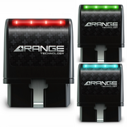 C7 Corvette AFMDFM Disabler plugged into 2014-2019 Stingray OBD-II port, showing LED glow