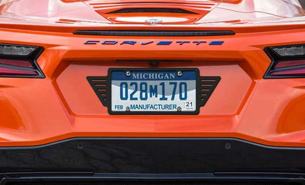 C8 Corvette license plate frame