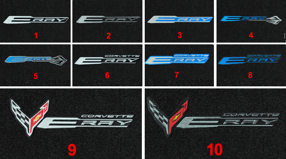 C8 Corvette Eray Lloyd Mats Single Logo Floor Mats
