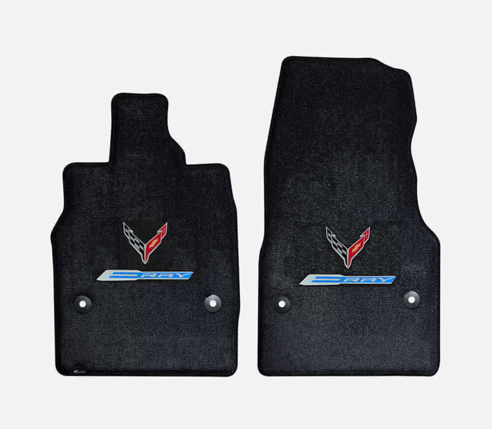 C8 Corvette Lloyd mats Ultimate Double Logo ERay Floor Mats