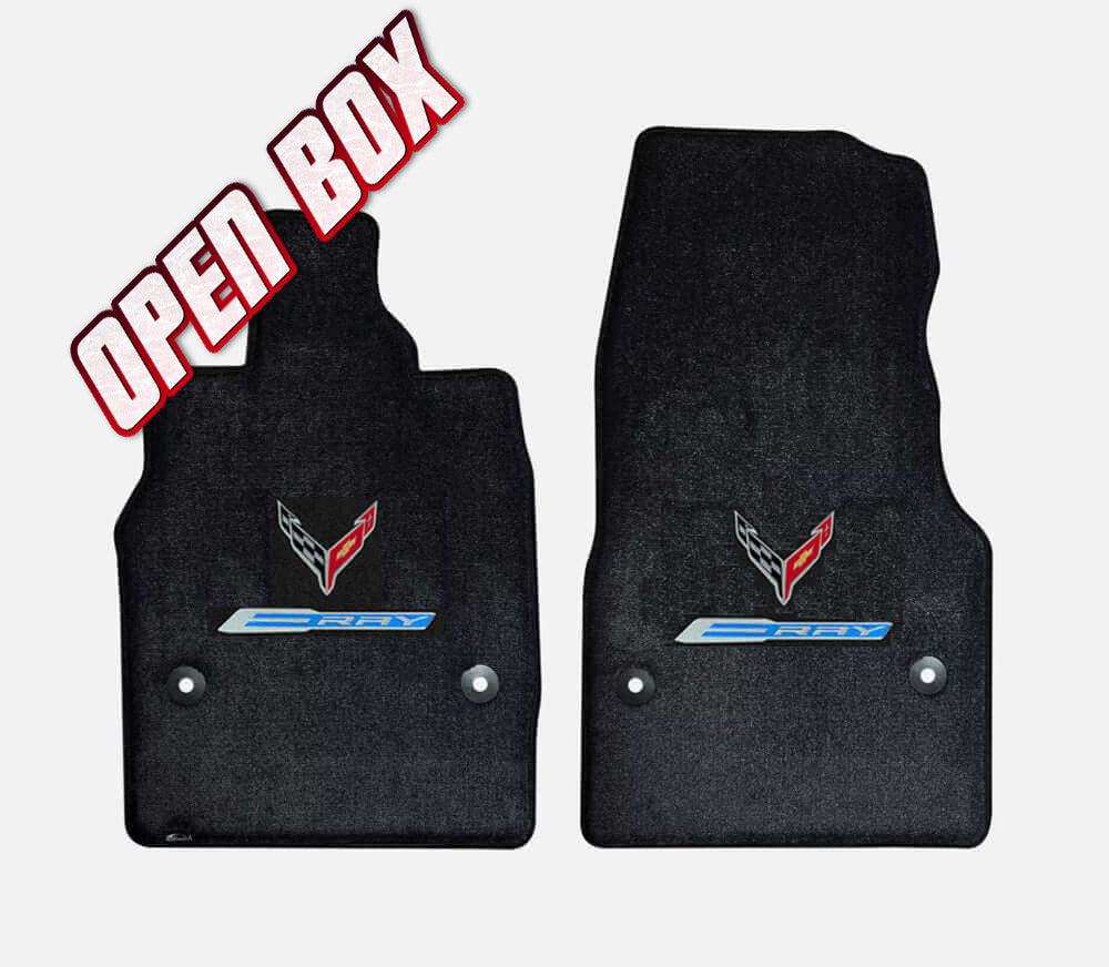 C8 Corvette Lloyd mats Ultimate Double Logo ERay Floor Mats