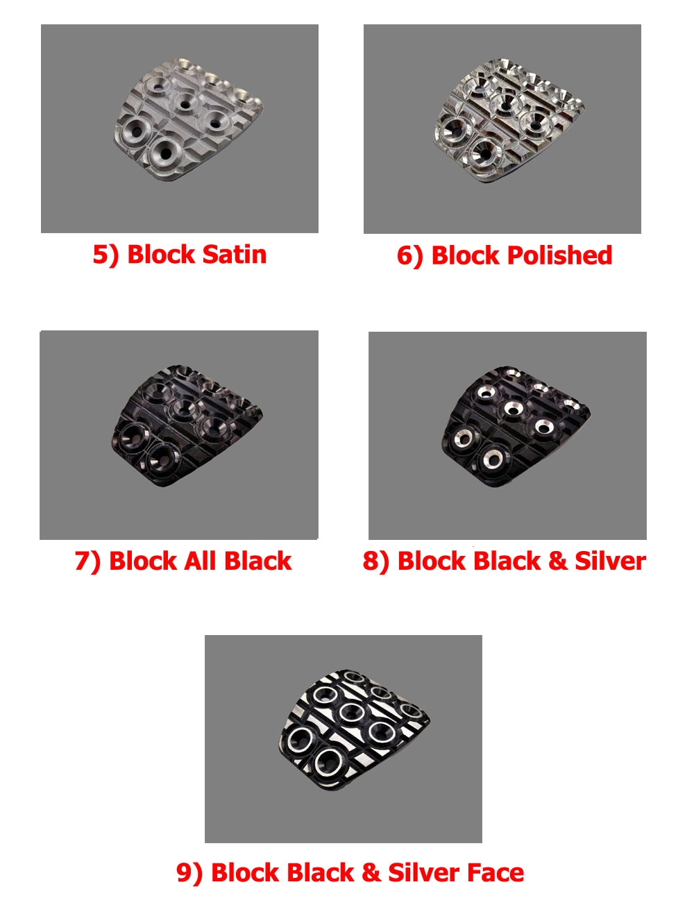 C8 Corvette Racing Pedals in Block Finish