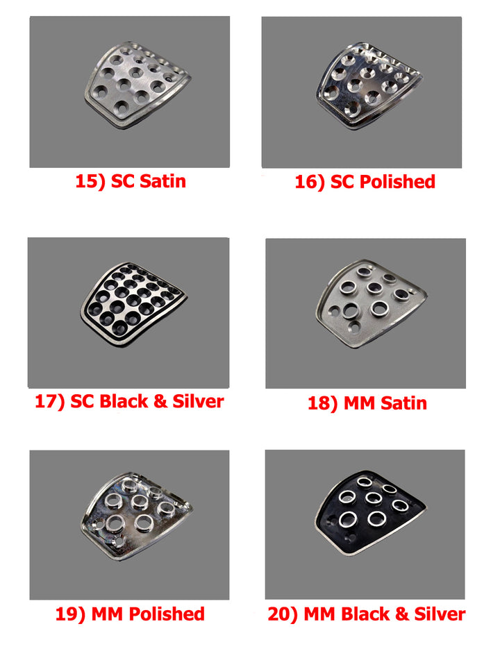 C8 Corvette Racing Pedals in SC and MM satin Finish