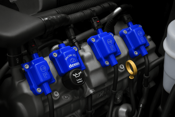 aFe SCORCHER ignition coils installed on the LT2 V8 C8 Corvette