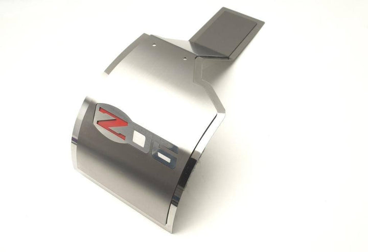 Angled view of ACC 043127 Z06 alternator cover and mounting extension