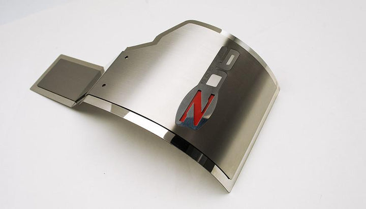ACC 043127 polished and brushed alternator cover with Z06 emblem