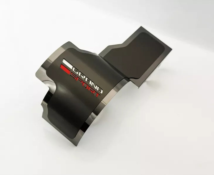 ACC 053164 Grand Sport alternator cover with polished base and black stainless top