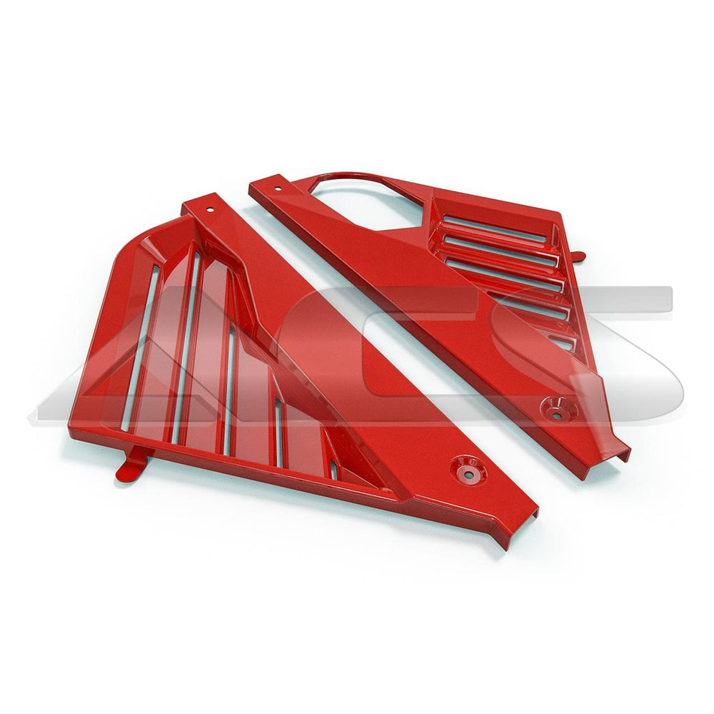 C8 Corvette ACS Composite 50-4-108 red painted panels, opposite angle