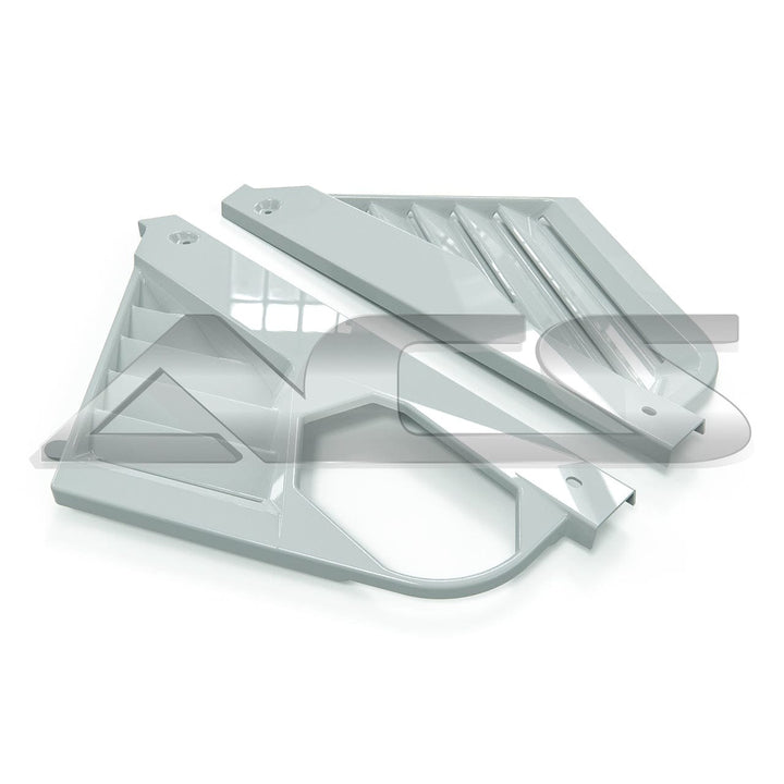 C8 Corvette ACS Composite 50-4-108 white painted panel pair, illustrative finish
