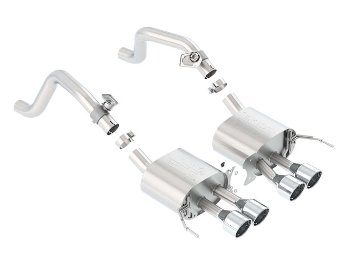 Borla ATAK 11875 axle-back for 2014–2019 C7 Corvette Stingray with NPP, quad center exit