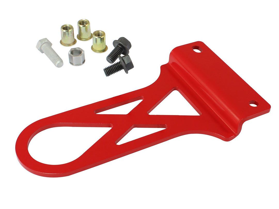 C5 Corvette aFe CONTROL PFADT Series red front tow hook 450-401002-R