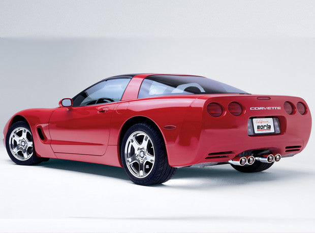 4.25 x 3.5 oval polished tips on Borla 140428 ATAK for 2003 C5 Corvette rear exit.
