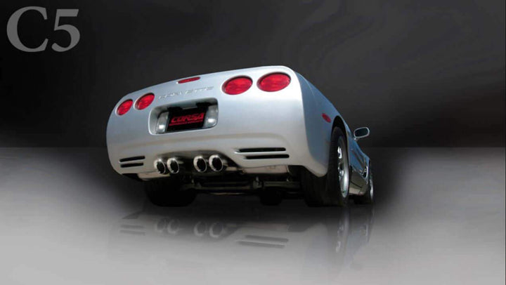 C5 Corvette CORSA Sport exhaust 14111CBBLK installed