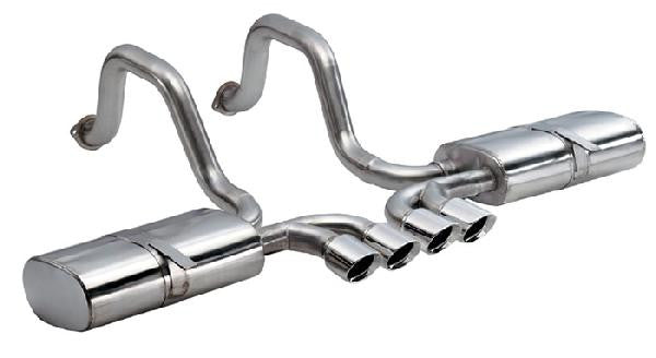 C5 Corvette CORSA Sport axle-back exhaust 14139 with polished Tigershark tips