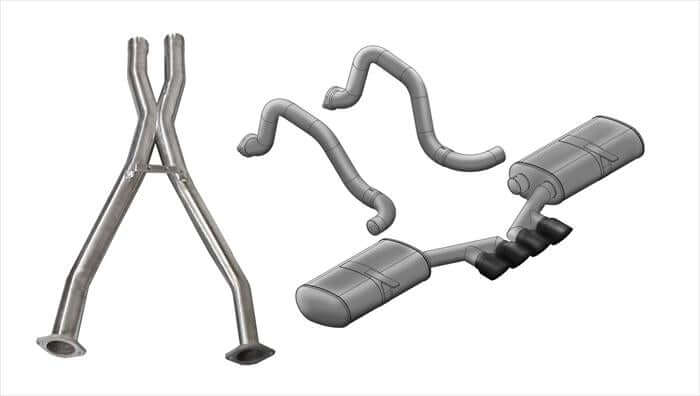 C5 Corvette CORSA Sport cat-back exhaust 14139CBBLK