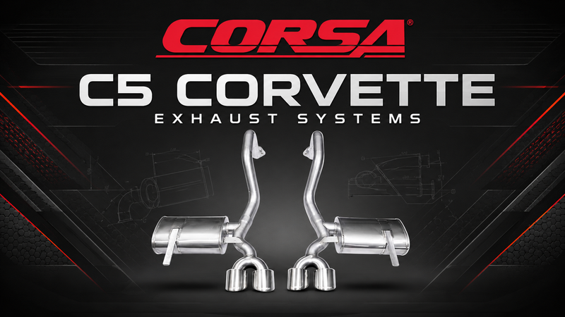 C5 Corvette CORSA exhaust systems for 1997-2004 Corvettes