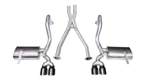 CORSA Xtreme cat-back exhaust 14114BLK for C5 Corvette with black Pro Series tips