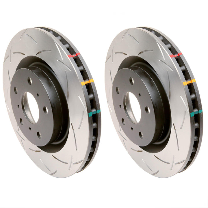 Pair of DBA 4000 Series T3 slotted front brake rotors for 1997-2004 C5 Corvette