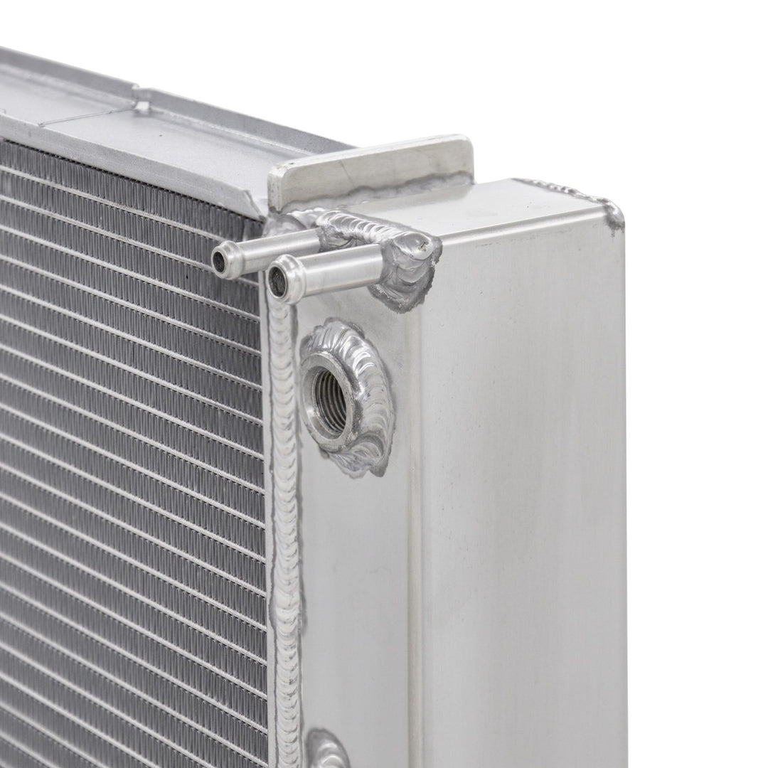 Mishimoto MMRAD-C5-97 C5 Corvette radiator aluminum end tank, welded joints and connection ports