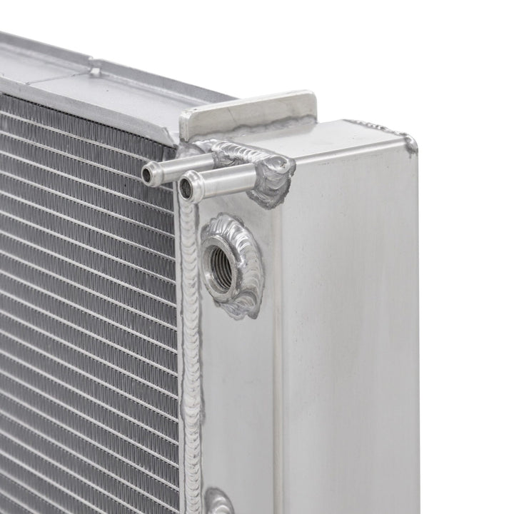 Mishimoto MMRAD-C5-97 C5 Corvette radiator aluminum end tank, welded joints and connection ports