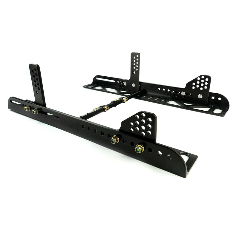 AMT Motorsport ultra low seat mount bracket black anodized for C7 Corvette side mount racing seat
