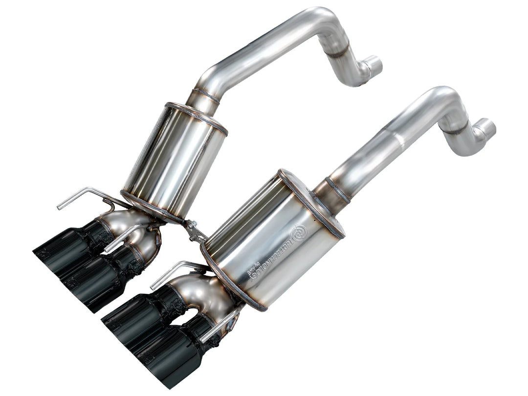 AWE 3015-43662 Touring axle-back with Diamond Black tips for C6 Corvette Base/Grand Sport