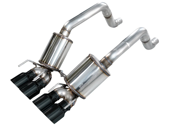 AWE 3015-43662 Touring axle-back with Diamond Black tips for C6 Corvette Base/Grand Sport