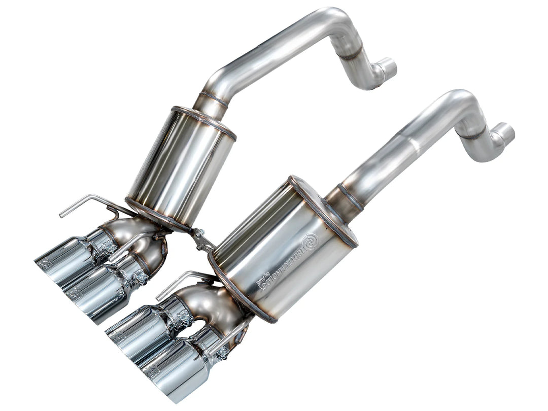 C6 Corvette Base/Grand Sport AWE Touring Edition axle-back exhaust with chrome silver tips