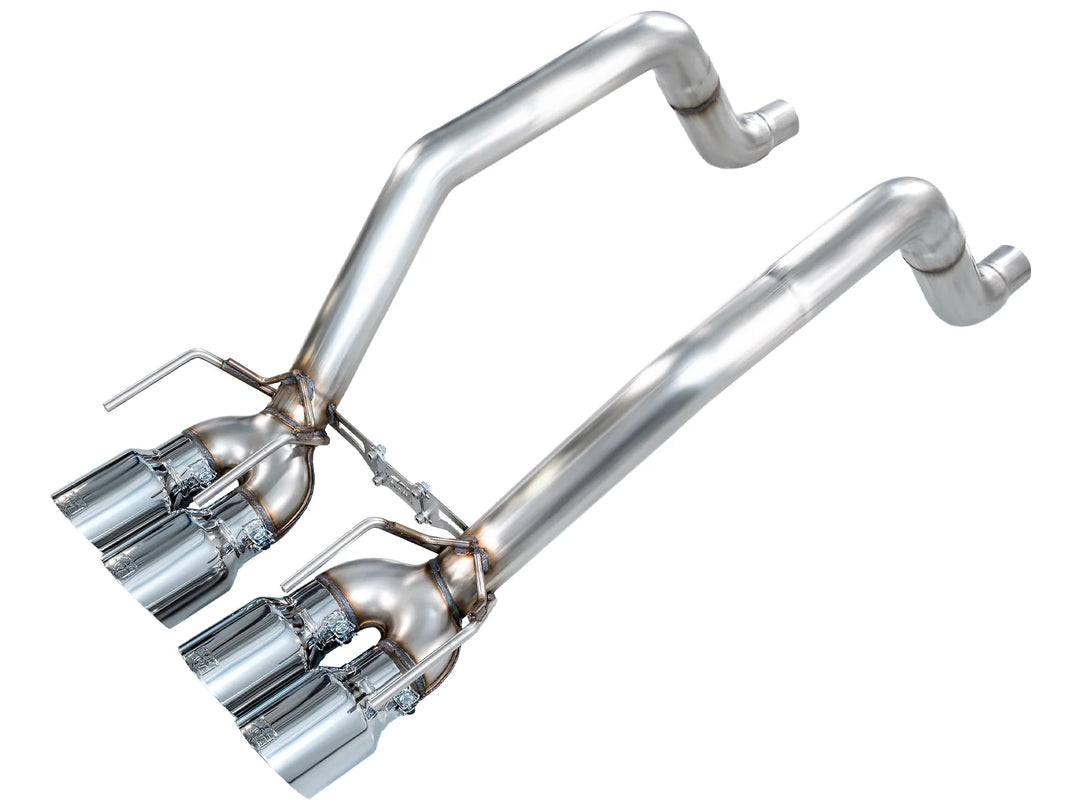 AWE 3020-42660 Track axle-back with Chrome Silver tips for C6 Corvette Base