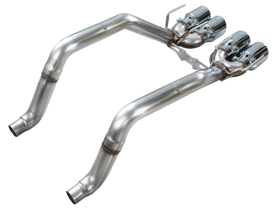 AWE 3020-42662 Track axle-back with Chrome Silver tips for C6 Corvette Base/Grand Sport