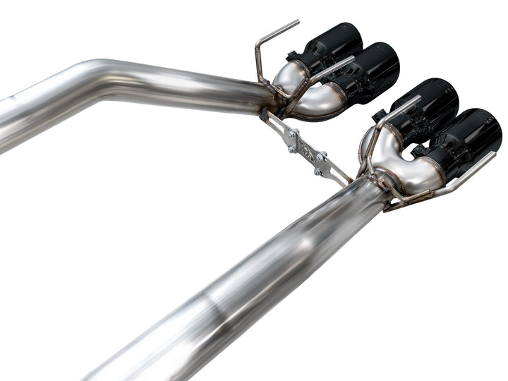 AWE 3020-43606 Track axle-back rear sections and four Diamond Black tips for C6 Corvette