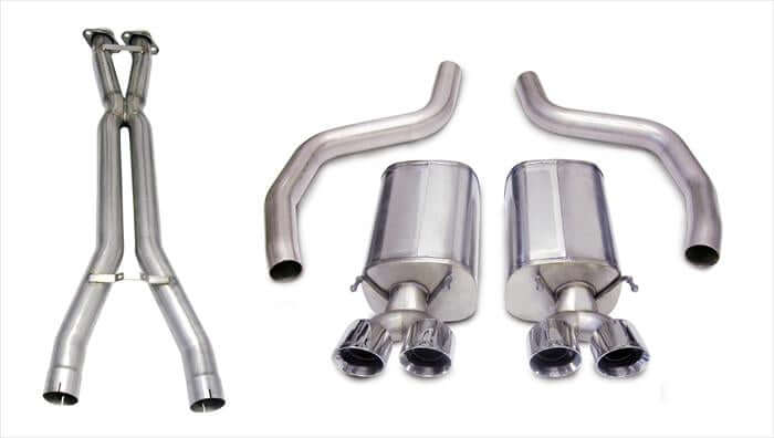 CORSA 14469BLK Xtreme axle-back exhaust kit for 2005–2008 C6 Corvette LS2.