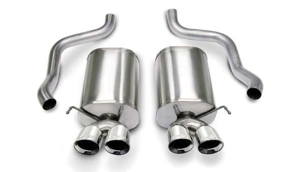 CORSA Sport axle-back muffler and piping detail for 2008–2013 C6 Corvette LS3.