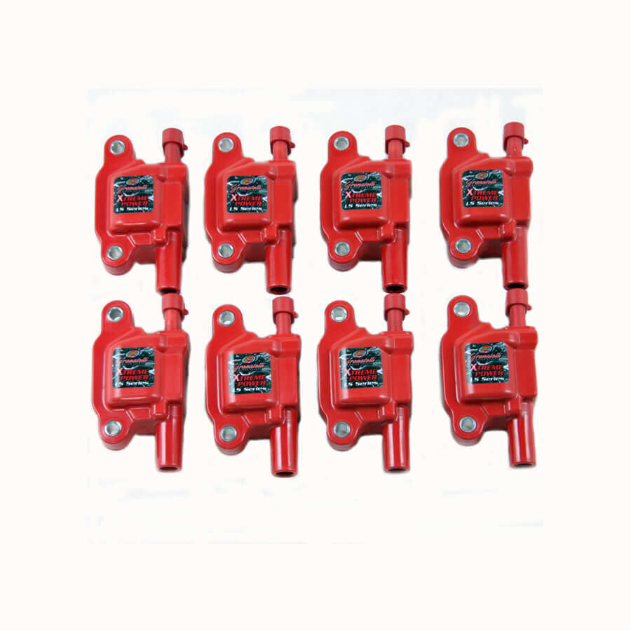 Granatelli 80KV red coil packs 28-0513-CPR for C6 Corvette LS2 LS3 LS7 LS9 engines