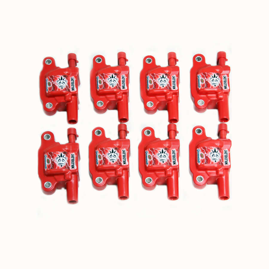 Granatelli 85KV red Malevolent coil packs 28-0513-CPRM for C6 Corvette LS engines