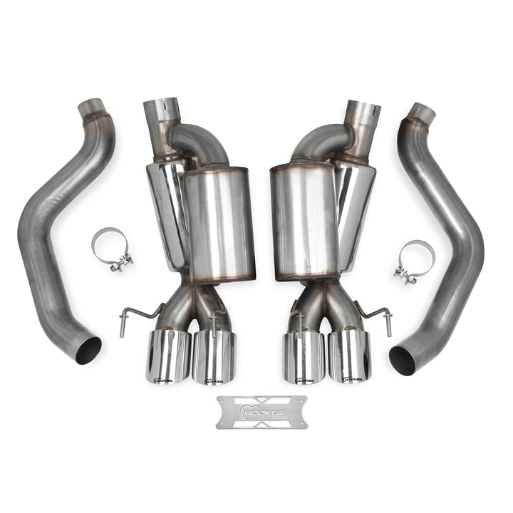 Hooker BlackHeart 70401312-RHKR axle back exhaust for 2005-2007 C6 Corvette LS2