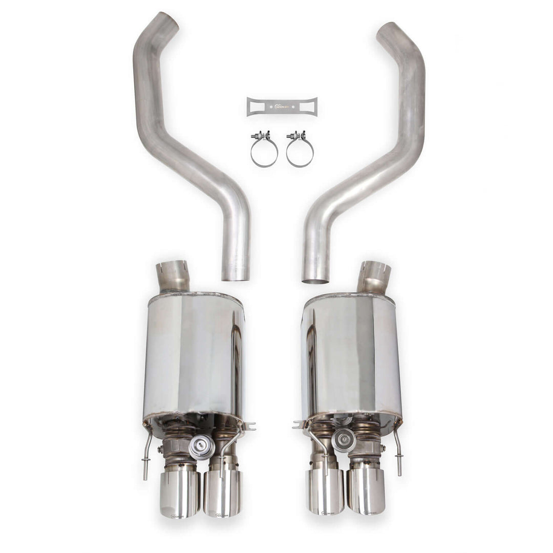 Hooker BlackHeart 70401313-RHKR axle back exhaust for C6 Corvette with NPP